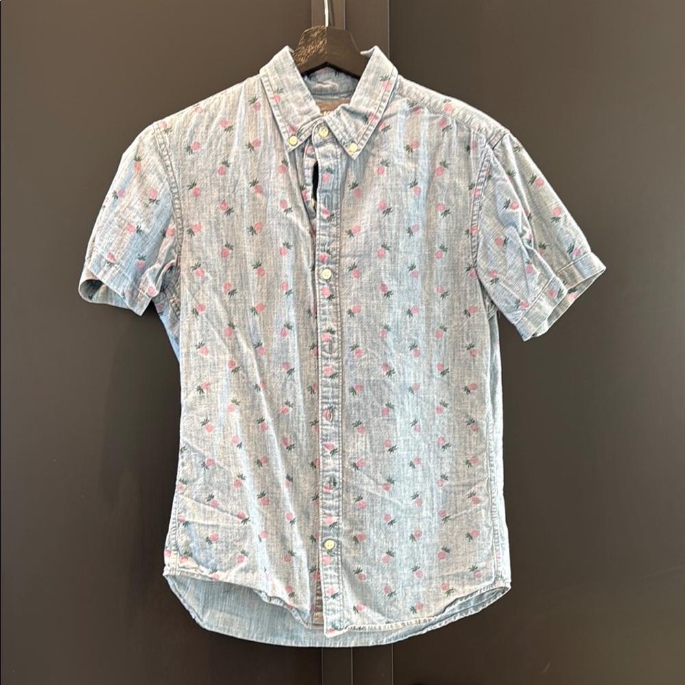 Bonobos Men's Riviera Short Sleeve Pineapple Shirt